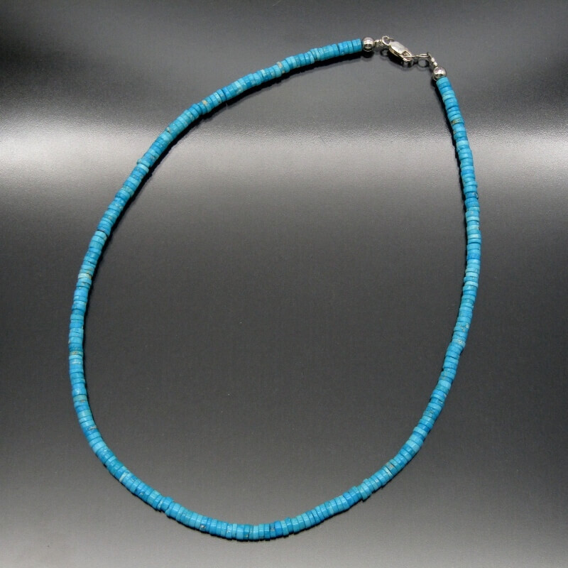 Navajo ナバホ族 ネックレス ブルーリッジ ターコイズ ナバホ メンズ レディース 28011048拍卖