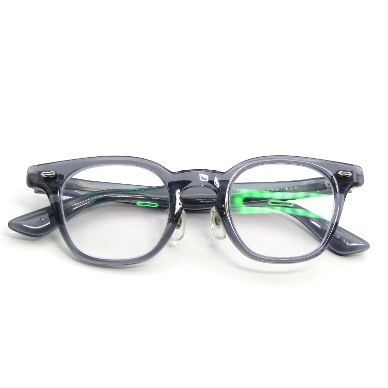 金子眼鏡 カネコガンキョウ メガネフレーム KA-40 度入り 日本製 アセテート スクエア CGY クリアグレー 65008889拍卖