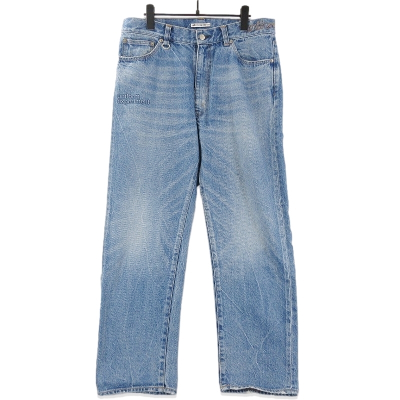 uniform experiment ユニフォームエクスペリメント DAMAGED DENIM PANTS UE-242037 デニムパンツ ダメージ加工 日本製 IND 3 71013871拍卖