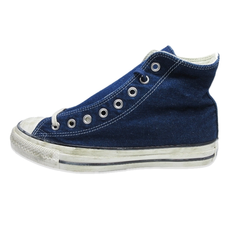 未使用 CONVERSE コンバース 26cm ALL STAR AGED FADEDDENIM AG HI 1SE566 オールスター エイジド ネイビー 18001194拍卖
