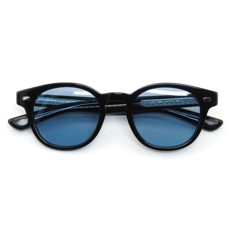 未使用 EYEVAN アイヴァン サングラス Arcade SUN 日本製 アーケード ボスリントン ホーンリム PBK ピアノブラック 61003940拍卖