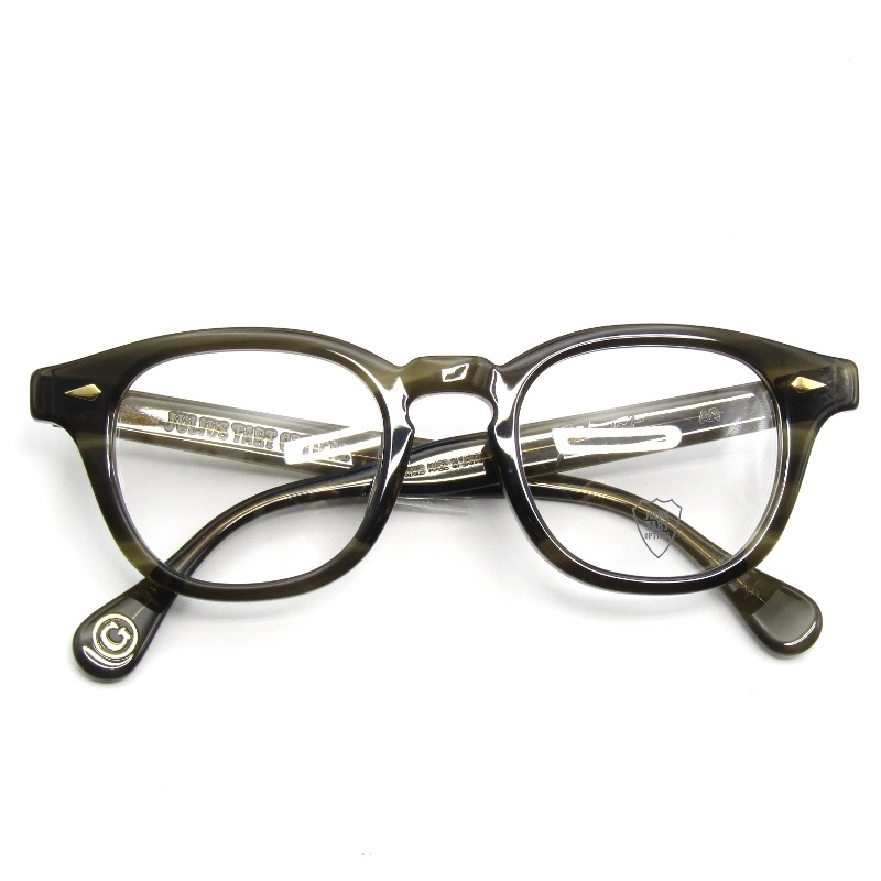 未使用 JULIUS TART OPTICAL ジュリアスタートオプティカル メガネフレーム AR 48-22 GOLD PL-003SP 日本製 OLIVE GREEN SASA 65008945拍卖