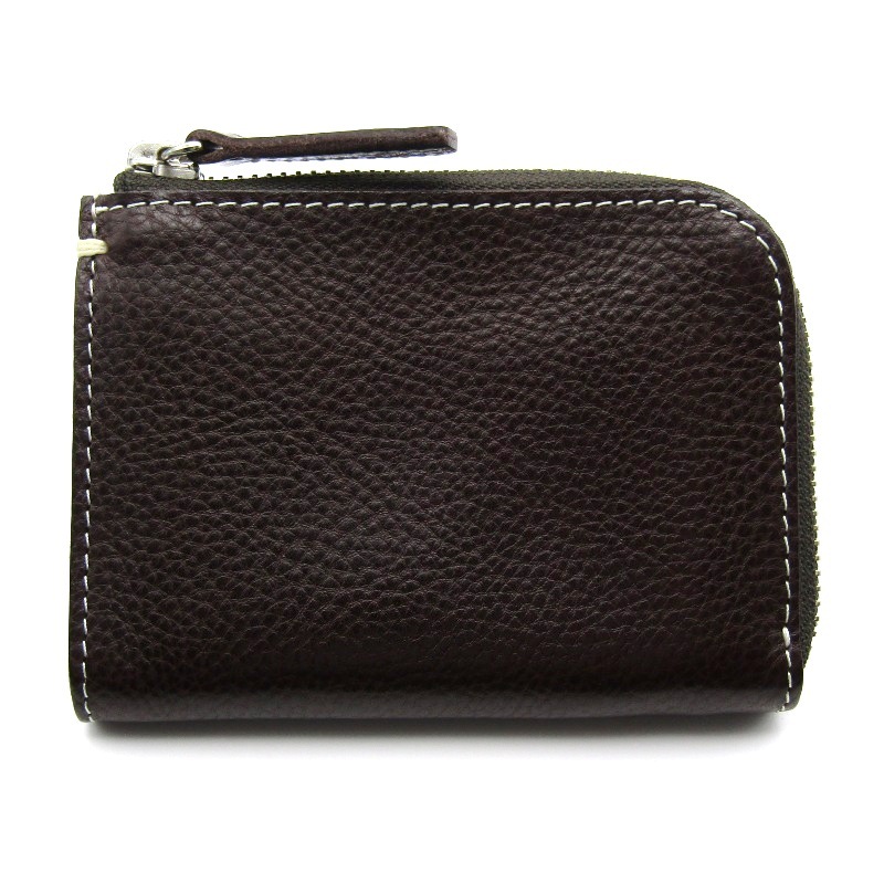 美品 土屋鞄製作所 ツチヤカバン ミニ財布 ハンディLファスナー バケッタミリングレザー A25A0025550422 ダークブラウン 24005537拍卖