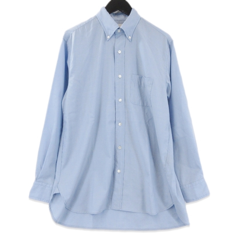 美品 MARKAWARE マーカウェア ポロカラーシャツ A25A12SH01C REGULAR FIT POLO COLLAR SHIRT SUPER160's WASHABLE ブルー 1 71013905拍卖