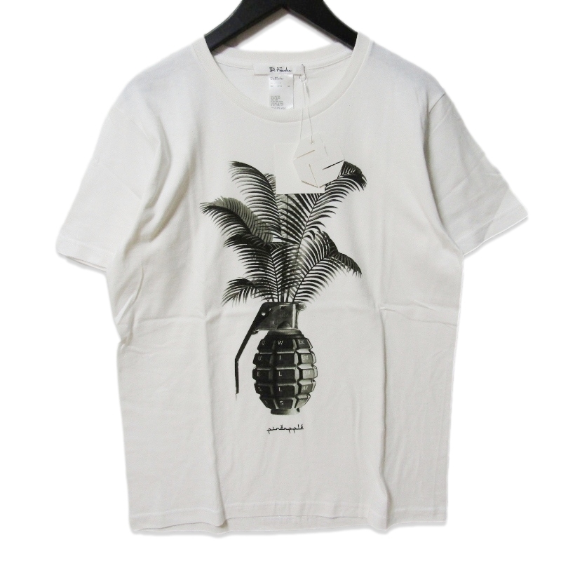 未使用 Dr.Franken ドクターフランケン Dr.T Wills Pine Apple DF-PT104 半袖Tシャツ プリント Tee ホワイト 白 M タグ付き 27111540拍卖