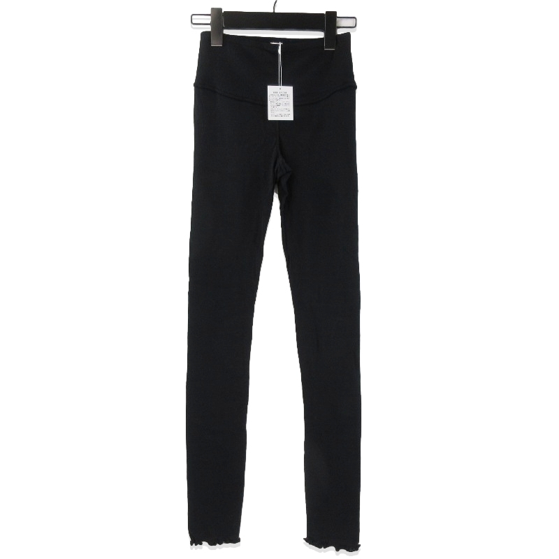 未使用 HAKUJI ハクジ レギンス H021839 コットン 日本製 レディース ブラック 黒 F 71013934拍卖