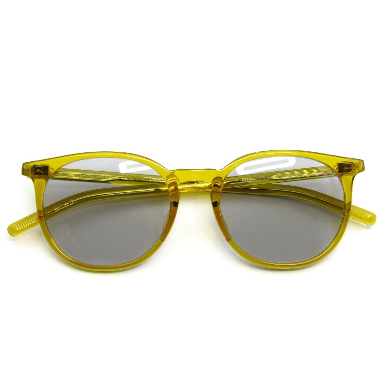 未使用 EYEVAN7285 アイヴァン7285 サングラス MODEL.364 SUN 日本製 ボストン ミリタリー丁番 355 ウッドハニー 65008952拍卖