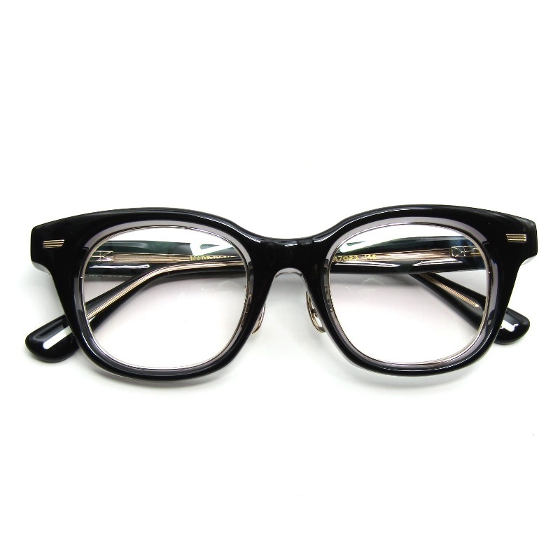 未使用 YUICHI TOYAMA:5 ユウイチトヤマ ファイブ メガネフレーム DIABLO 日本製 ディアブロ 02 Black Clear/White gold 65008982拍卖