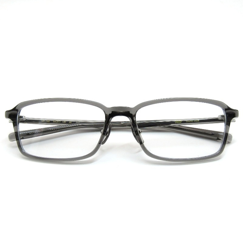 未使用 999.9 フォーナインズ メガネフレーム NP-760 日本製 スクエア ネオプラスチック 88 クリスタルスモーク 61003973拍卖