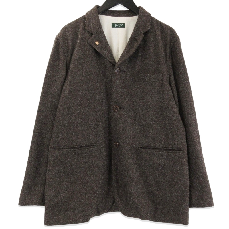 TAKE&SONS テイクアンドサンズ テーラードジャケット 24303 TWEED FARMERS No.1 JACKET ウール 日本製 ブラウン 2 71013945拍卖