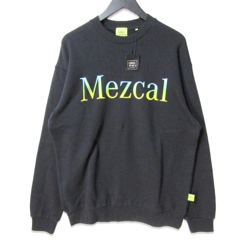 未使用 LOOSE JOINTS ルーズジョインツ MEZCAL SWEAT LF24FL028MM スウェット クルーネック プリント ネイビー 紺 L タグ付き 27111634拍卖