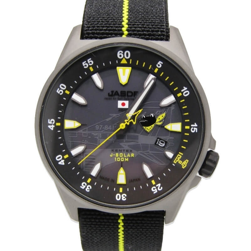 美品 KENTEX ケンテックス 第301飛行隊 F-4EJ改モデル S715M-19 ソーラー ファントム2 航空自衛隊 JSDF ミリタリーウォッチ 黒 28011144拍卖