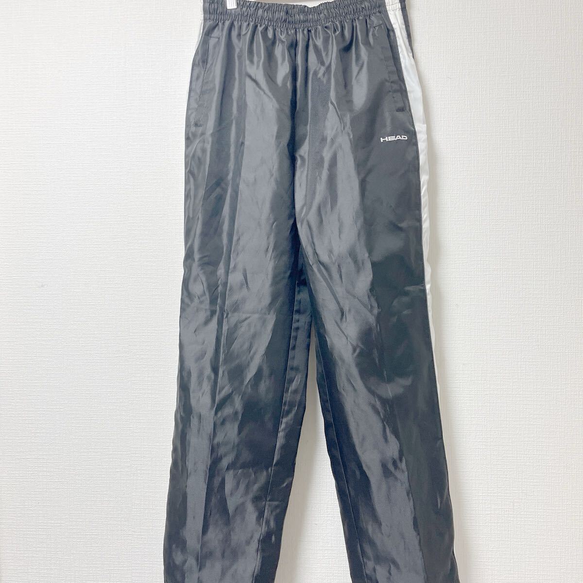 HEAD ヘッド 裏メッシュ ナイロンパンツ Mサイズ ブラック ポリエステル シャカシャカ拍卖