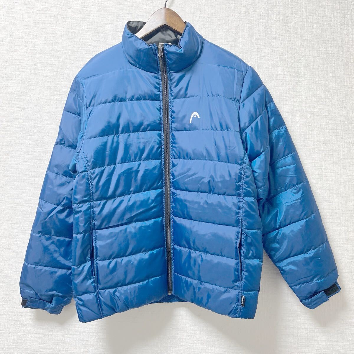 HEAD ヘッド 中綿 ブルゾン ジャケット Mサイズ ブルー ポリエステル拍卖