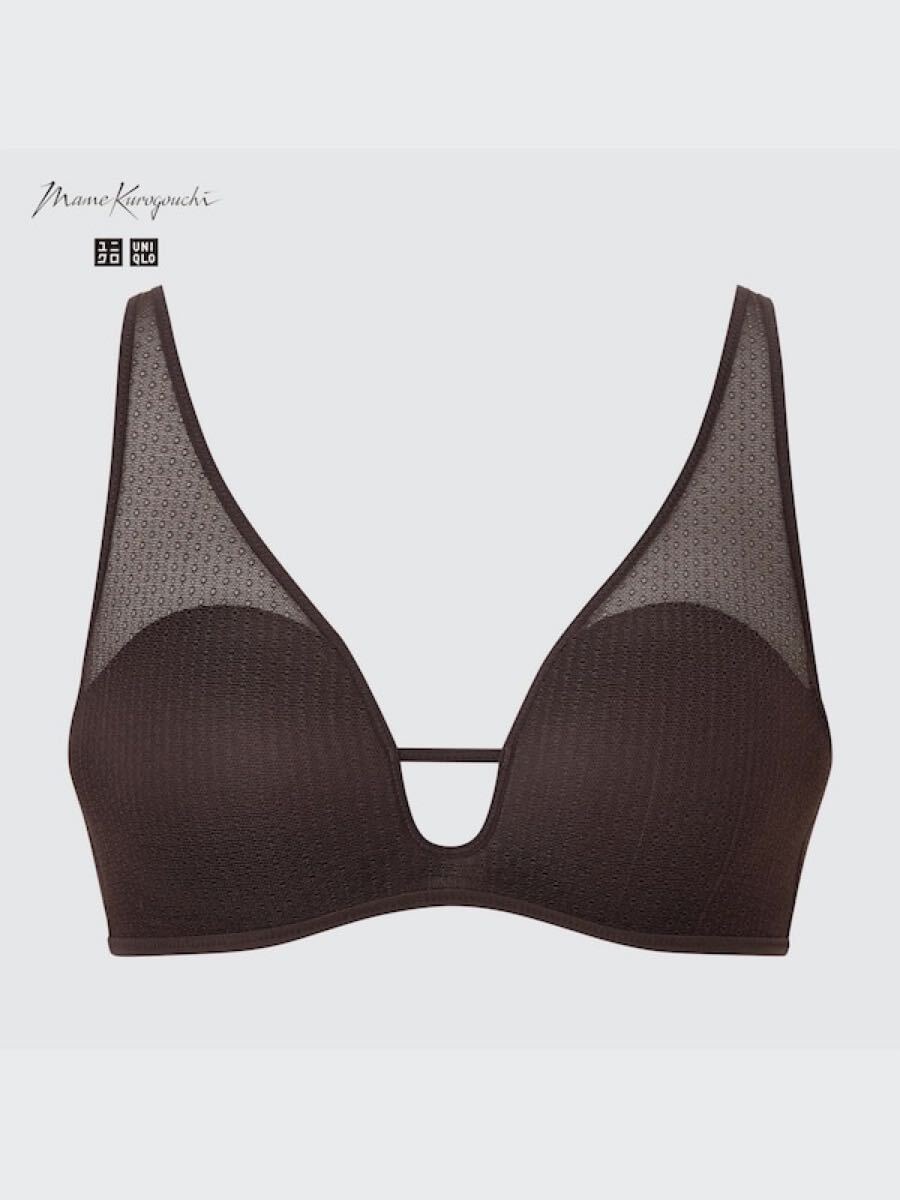 sale!新品タグ付☆UNIQLO×マメクロゴウチ☆ワイヤレスブラXXL茶拍卖