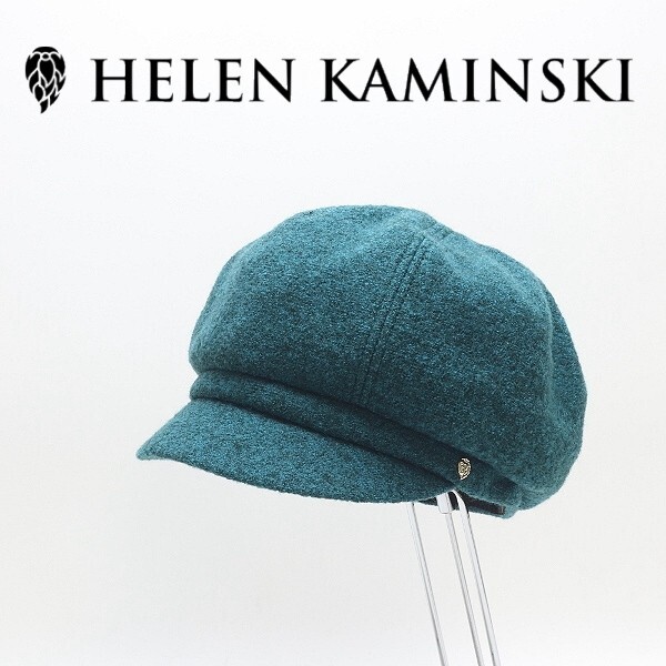 【HA732】◆HELEN KAMINSKI ヘレンカミンスキー ウール キャスケット キャップ 帽子 ピーコック拍卖