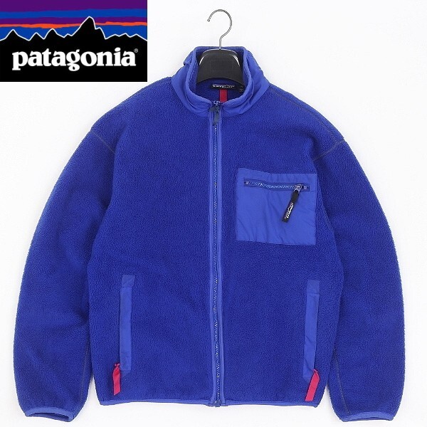 【HA845】ヴィンテージ◆patagonia パタゴニア USA製 25029 フリース ジップ ジャケット 青 ブルー 12拍卖