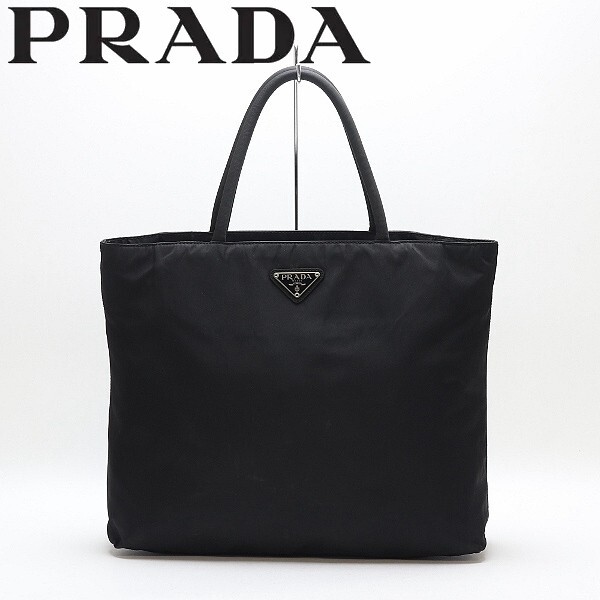 【HA885】◆PRADA プラダ ナイロン トート ハンド バッグ 黒 ブラック拍卖