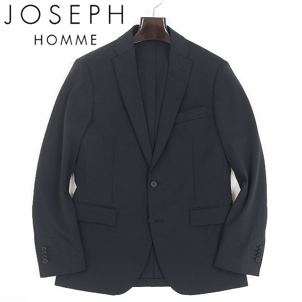 【HA920】美品◆JOSEPH HOMME ジョゼフ オム ストレッチ 2釦 ジャケット 黒 ブラック 46拍卖