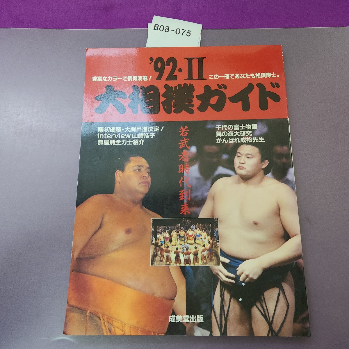 B08-075 大相撲ガイド92.II 豊富なカラーで情報満載!この一冊であなたも相撲博士。拍卖
