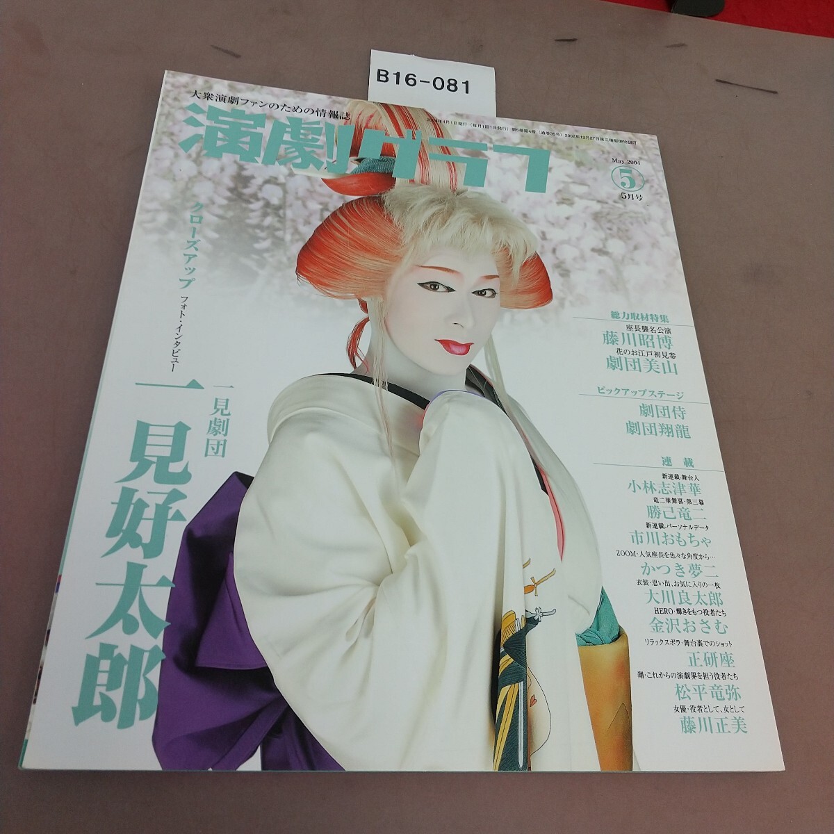 B16-081 演劇グラフ 2004 5月号 クローズアップ 一見劇団 拍卖