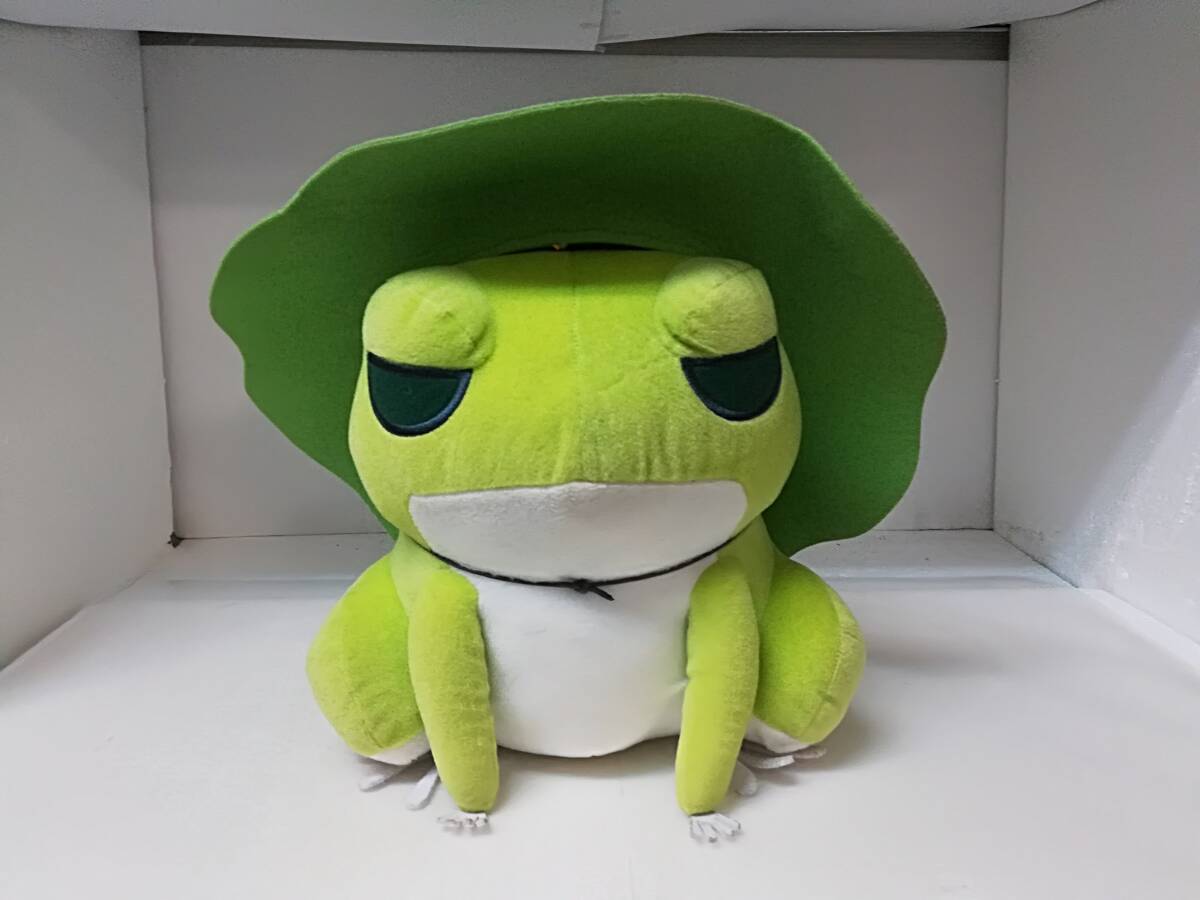■旅かえる めちゃでか ぬいぐるみ 全高約26㎝ 紙タグ付き 非売品 景品拍卖