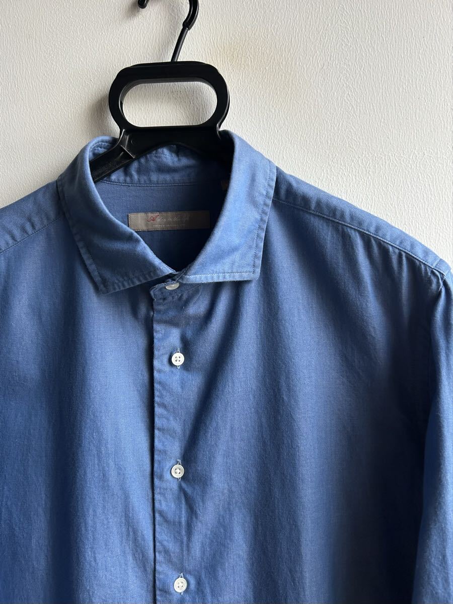 【美品】A DAY IN THE LIFE UNITED ARROWS シャツ シャンブレー メンズ XL ライトブルー 綿100% ユナイテッド アローズ 拍卖