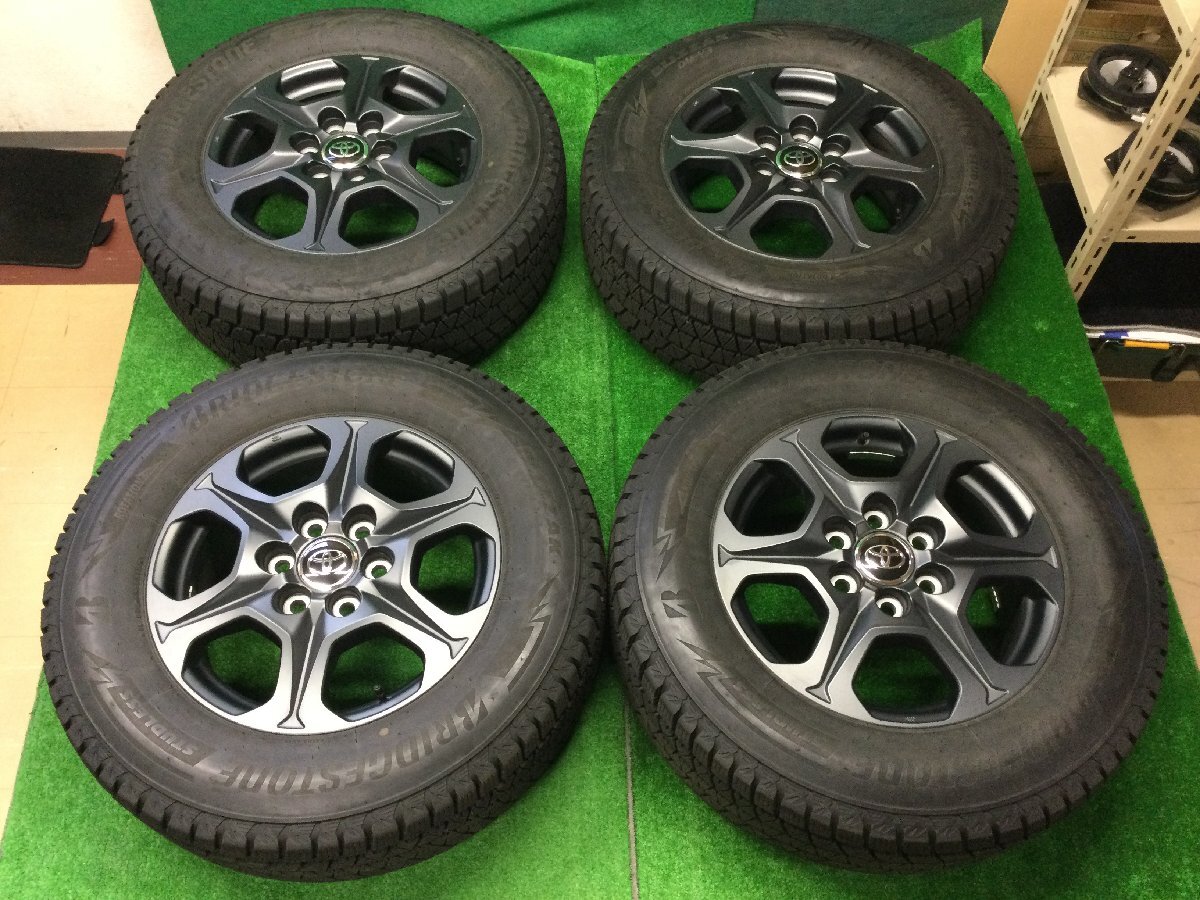 ランドクルーザー ランクル 300 GRスポーツ 18X7.5J +60 6H PCD139.7 BS DM-V3 265/65R18 スタッドレスタイヤ・ホイール 4本セット 拍卖