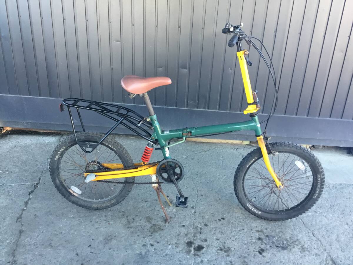 A-213△ v 岐阜発/ TAKAICYCLE/ 折りたたみ自転車/ 20インチ/ 3段変速/ 走行確認/ 汚れあり/ 現状品/ KB/ R7.10/13 △拍卖