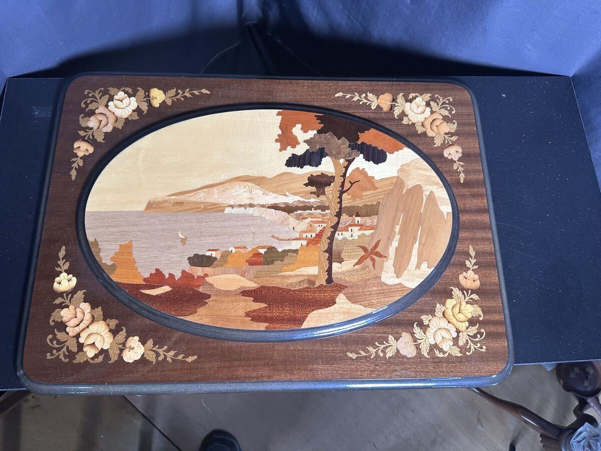 イタリア製 DEMAIN ドマン 象嵌 壁掛け イタリア製 インテリア 室内用装飾品 木製 工芸品拍卖