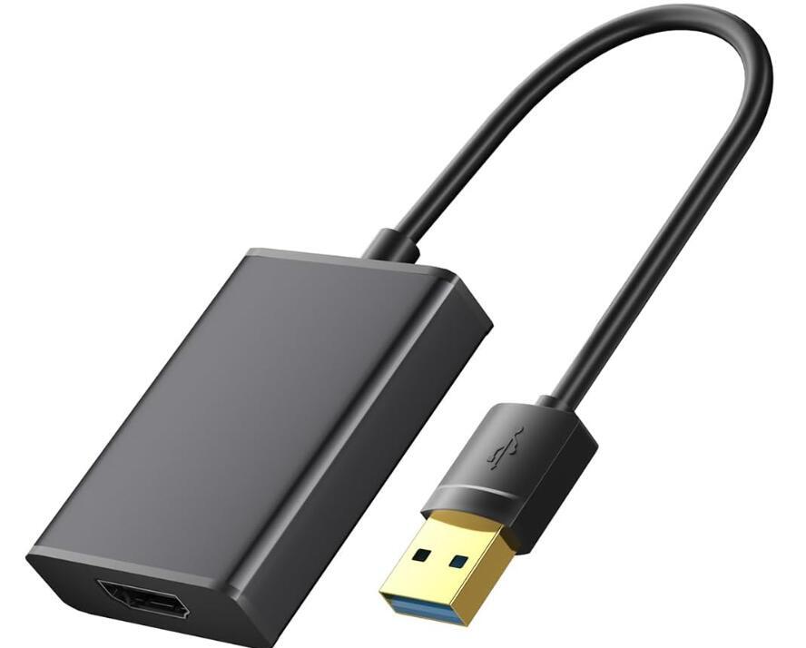 USB HDMI 変換アダプタ USB3.0 変換 ケーブル 内蔵 ディスプレイアダプタ 5Gbps 高速 伝送1080P 拍卖