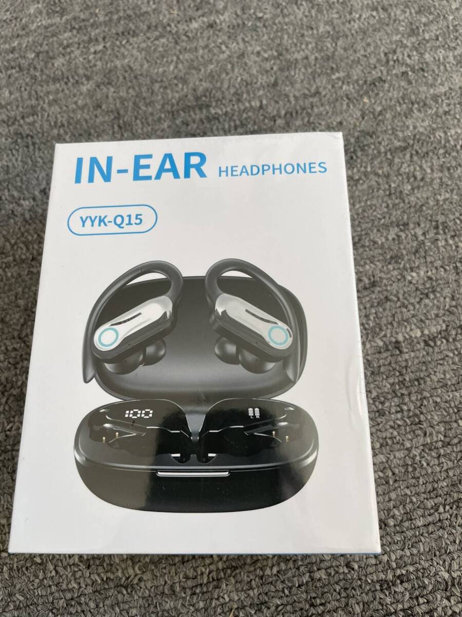 ワイヤレスイヤホン、2025 Bluetooth 5.4 ヘッドホン スポーツ、ENCノイズキャンセリングマイク付きBluetooth 色マットブラック拍卖