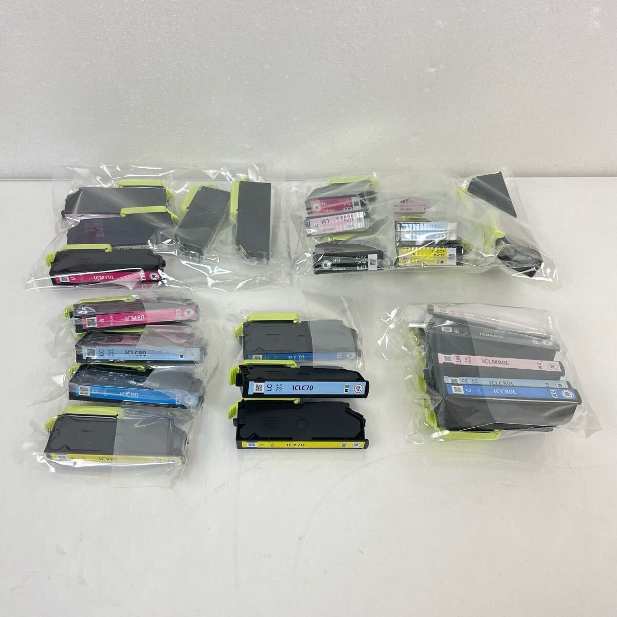 まとめ EPSON エプソン 純正 インク カートリッジ インクカートリッジ ICC80 ICY70 ICLC80L KAM-BK 等 カメ 大量 セット拍卖