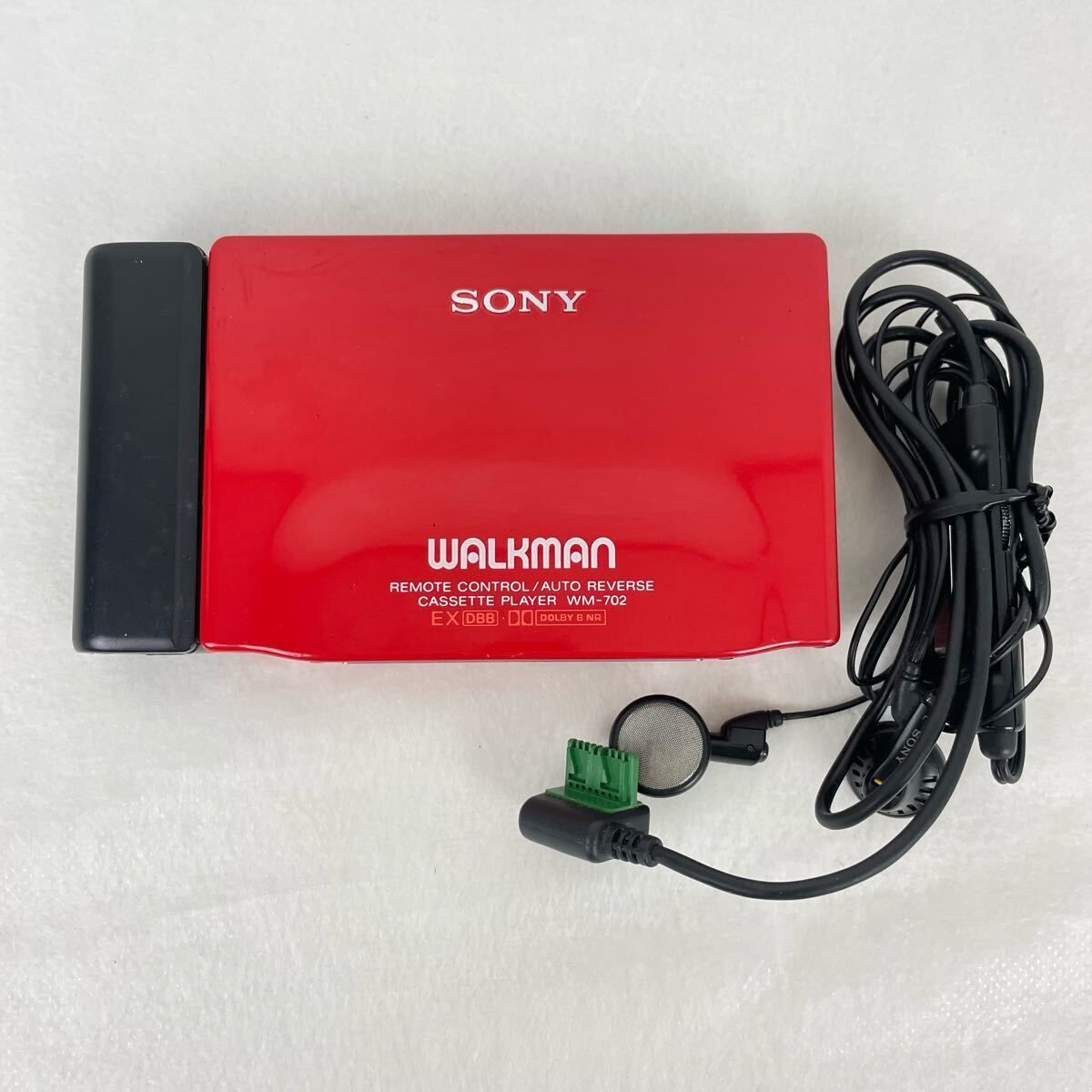 極希少 カセットウォークマン SONY ソニー WALKMAN ウォークマン WM-702 レッド拍卖
