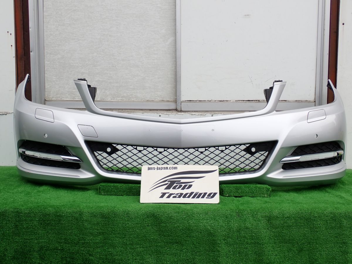 L6403vc ベンツ純正 Cクラス W204/S204/C204 後期 AMG フロントバンパー スポイラー・グリル付 A2048805547 (A2048808347) シルバー/775拍卖