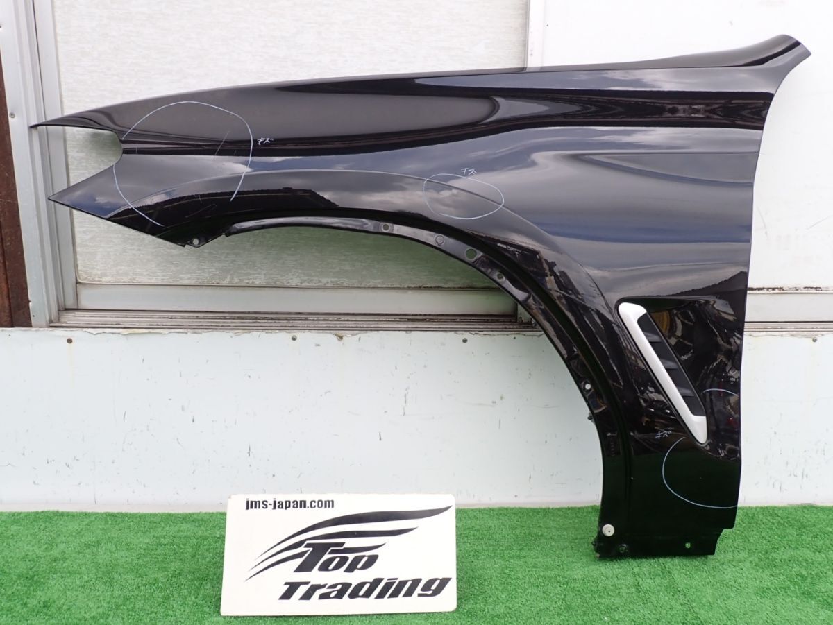 L6363vc BMW純正 X3 X4 G01/G02 左フロントフェンダー (4100 7930973) ブラックサファイア/475拍卖