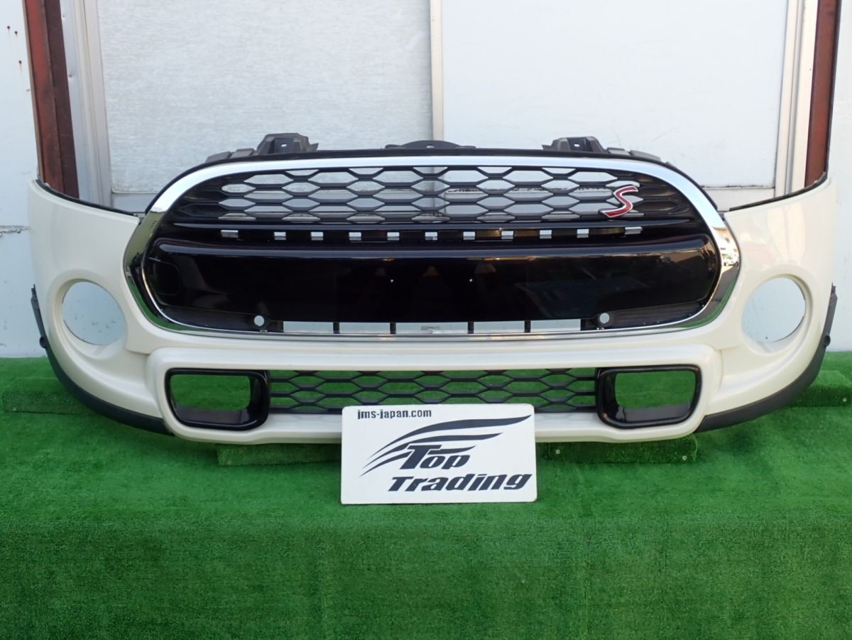 L6409vc BMWミニ純正 クーパーS F55/F56/F57 前期 フロントバンパー グリル付 ペッパーホワイト/850拍卖