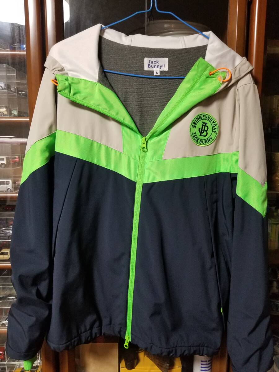 JACK BUNNY ジャックバニー マットボンディング 裏地フリース グレーフード付 サイズ 4拍卖