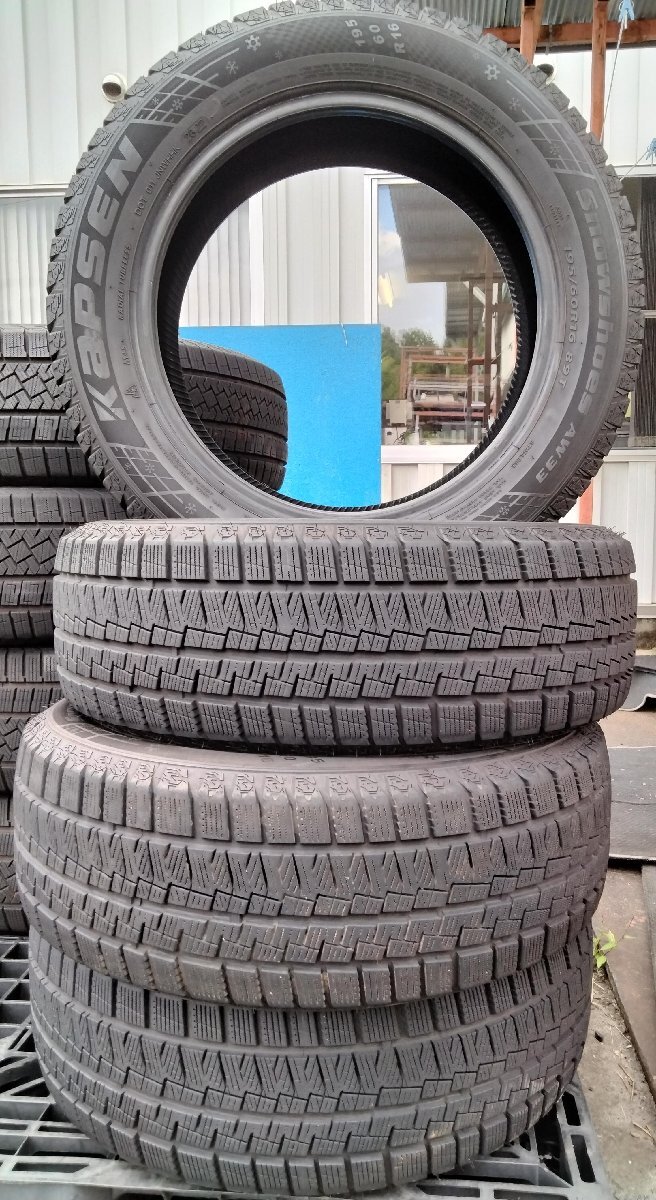 2022年 KAPSEN Snow Shoes AW33 195/60R16 スタッドレスタイヤ 4本セット拍卖
