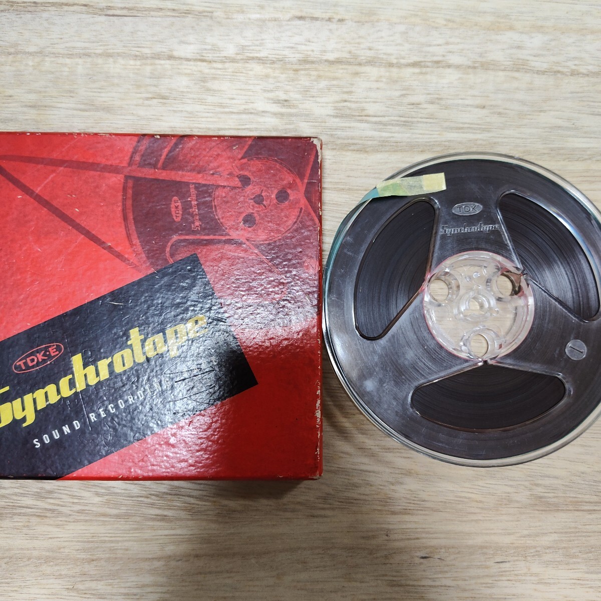 【動作未確認】オープンリールテープ TDKシンクロテープ 記録媒体 レコーディングテープ レトロ 12.5cm拍卖