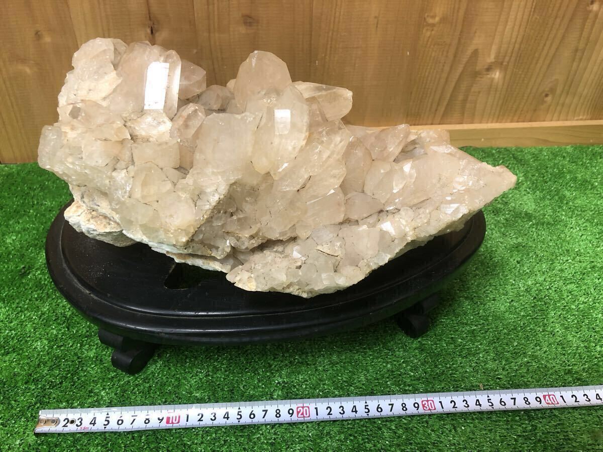 【1円スタート】水晶 クラスター 原石 宝石 ジュエリー 誕生石 鑑賞石 自然石 天然石 鉱物 インテリア 水晶 パワーストーン 約11キロ拍卖