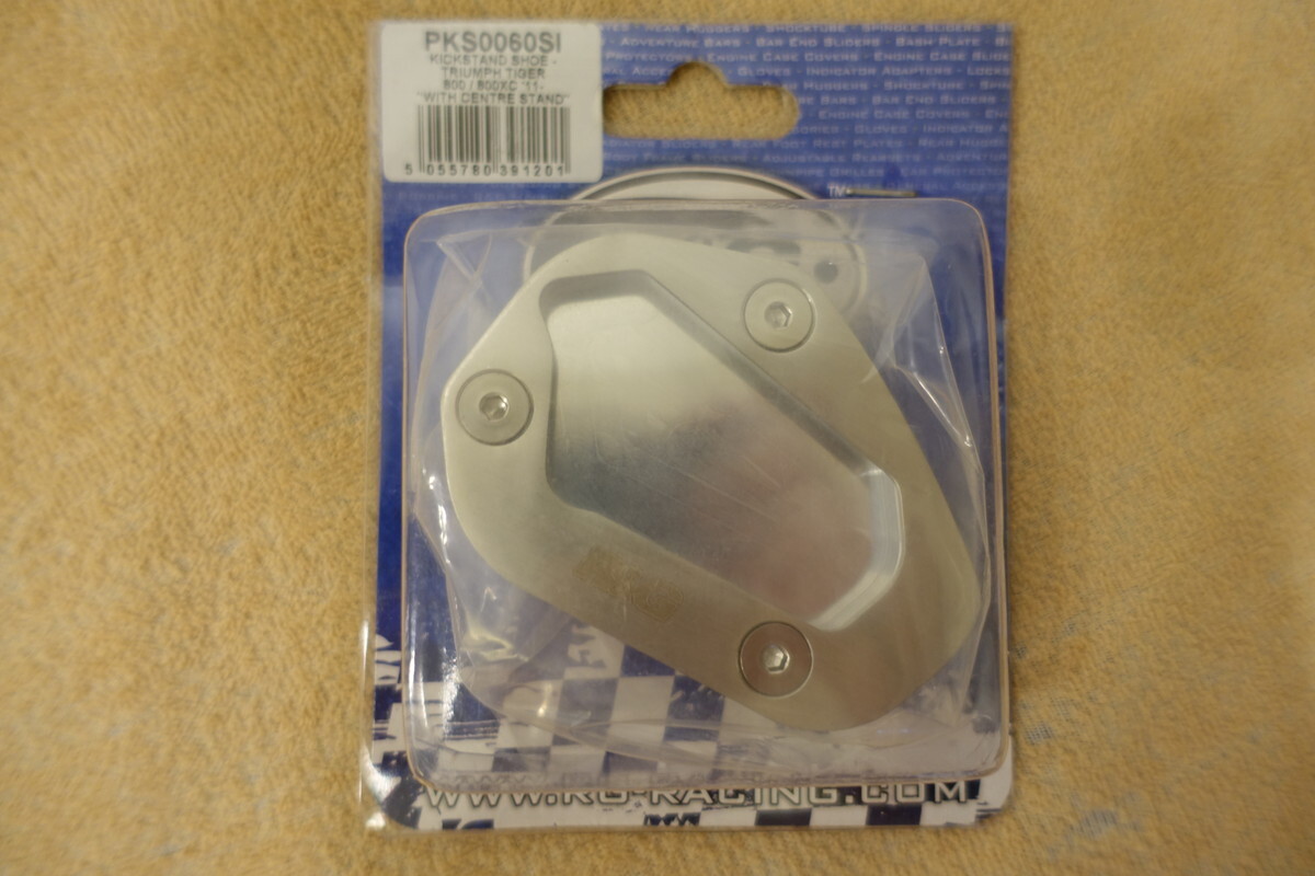 R&G Tiger800 / XC (11-14) Tiger800XRX (15-) キックスタンドシュー 定価10,450円 アルミニウム ステンレス タイガー RG-PKS0060SI 1拍卖