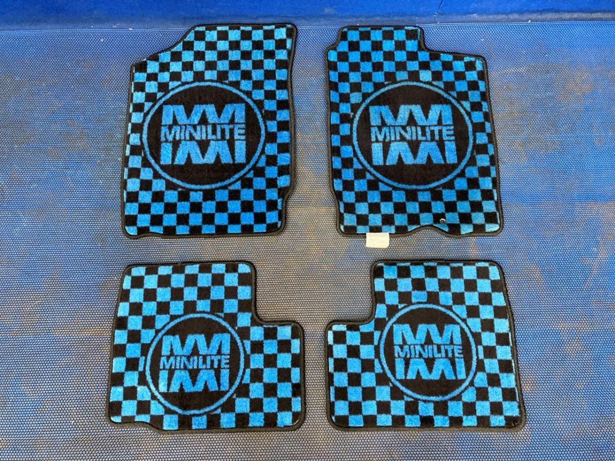 良品★ ダイハツ ミラジーノ L700S 2WD 純正 OP オプション MINILITE ミニライト フロアマット カーペット 前後 1台分拍卖