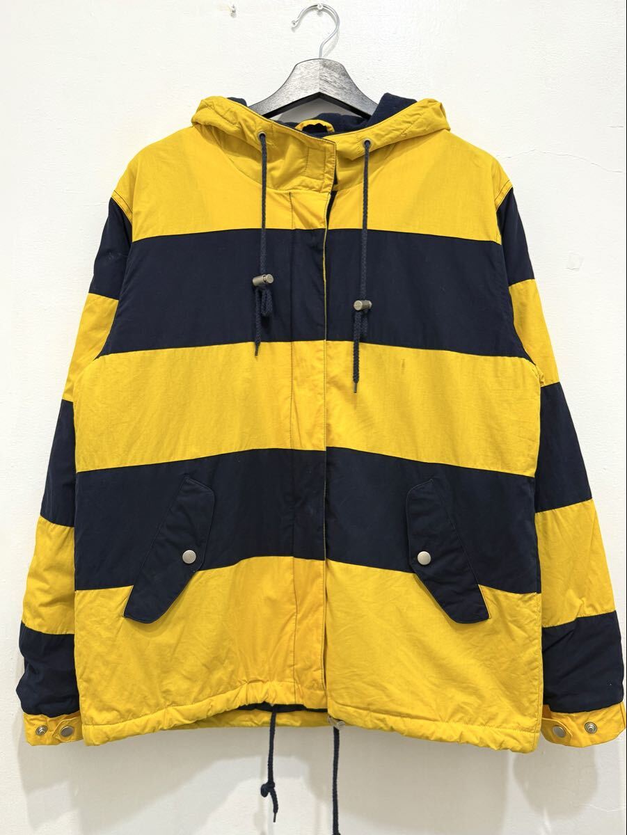 80s Brooks Brothers マウンテンパーカー S ネイビー イエロー ナイロン フリース ジャケット アウトドア ブルックスブラザーズ 拍卖