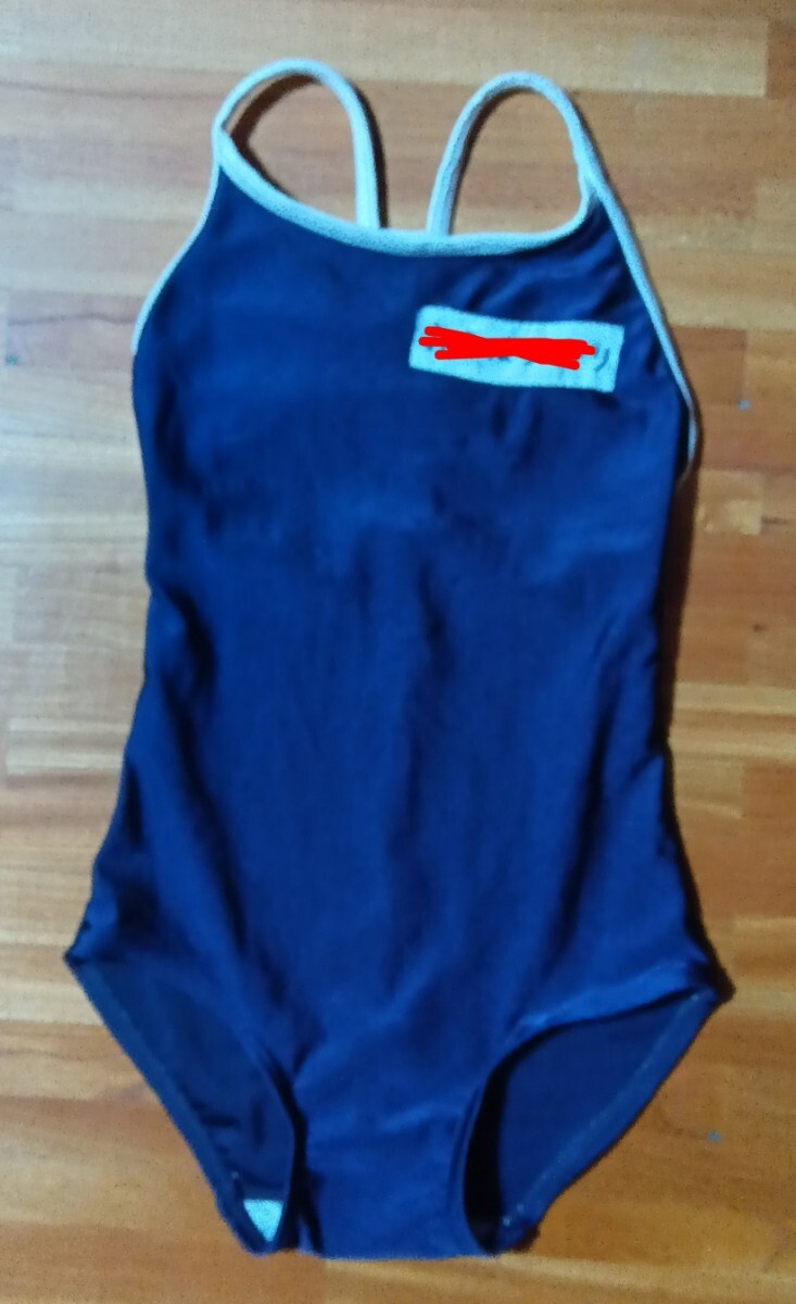 ワンピース水着 130 ガールズ ゼッケン記名あり拍卖
