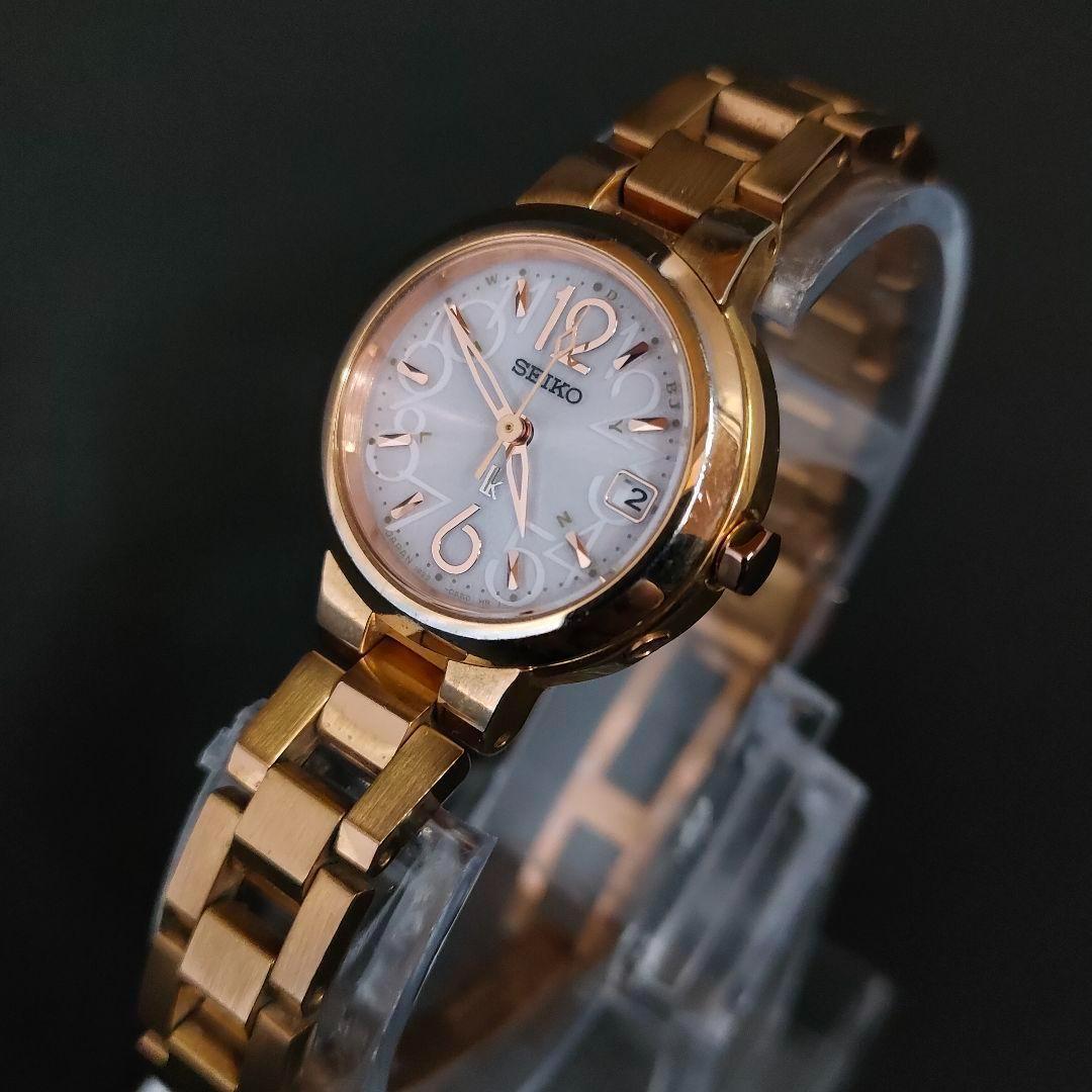 良品 SEIKO セイコー lk ルキア 1B22-0AK0 ソーラー ゴールド拍卖