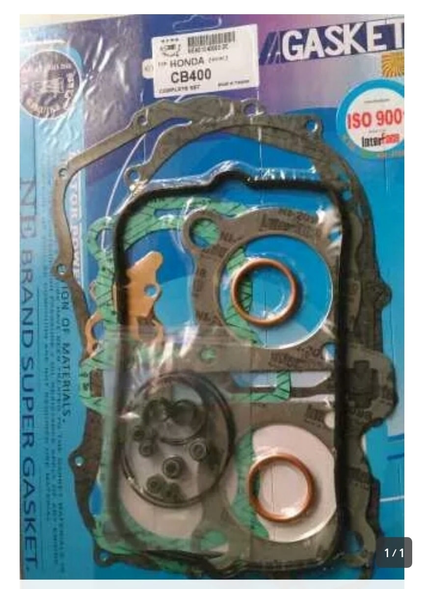 新品 CB400T ホークⅡ CB400N ホークⅢ CB400D スーパーホークⅢ新品 エンジン ガスケット オーバーホール拍卖