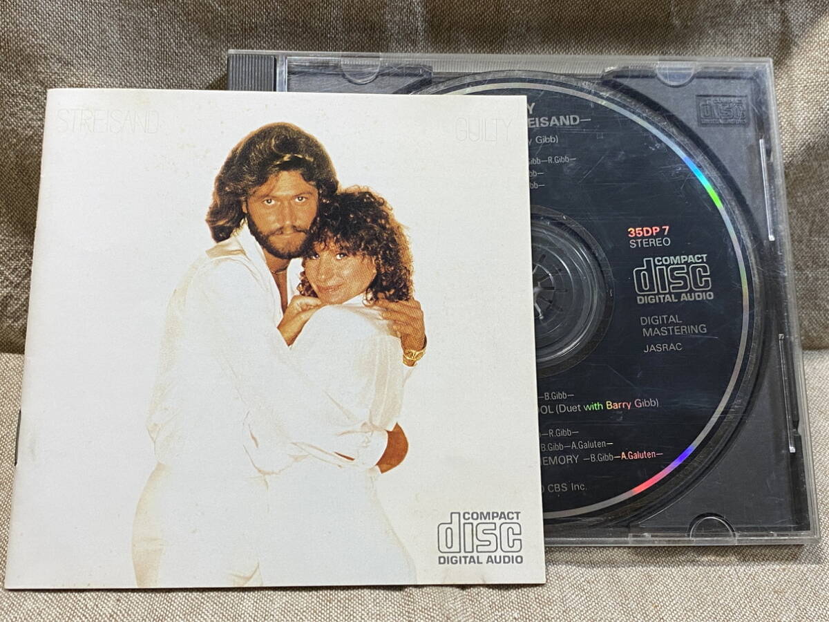 BARBRA STREISAND - GUILTY 35DP7 国内初版 日本盤 税表記なし3500円盤 廃盤 レア盤拍卖