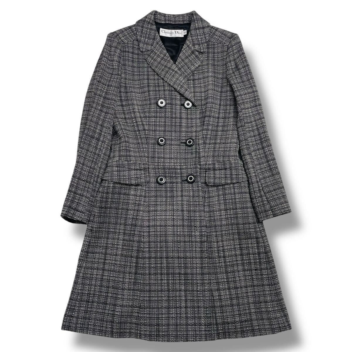 Christian Dior クリスチャン ディオール ツイード ダブル コート ラフシモンズ期 raf simons アーカイブ拍卖