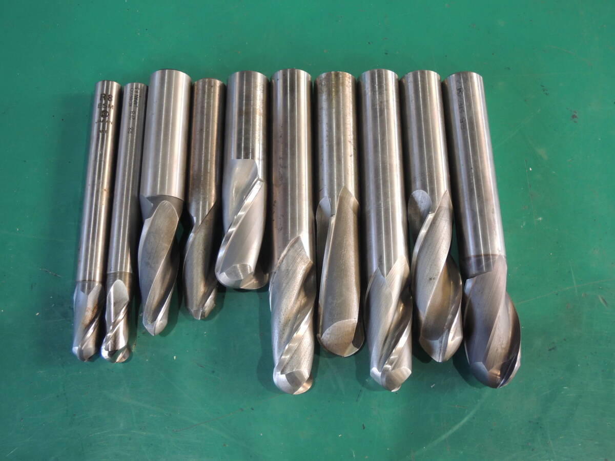 ボールエンドミル 一山 10本 S&K OSG 色々 中古 エンドミル 工具 #945拍卖